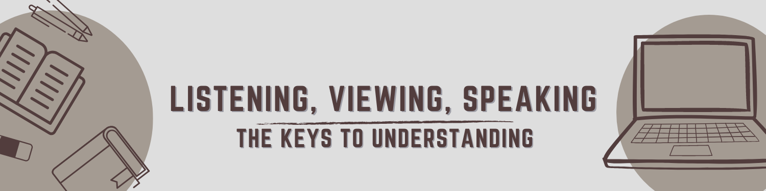 Unit 4: Listening, Viewing, Speaking—The Keys to Understanding Banner